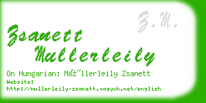 zsanett mullerleily business card